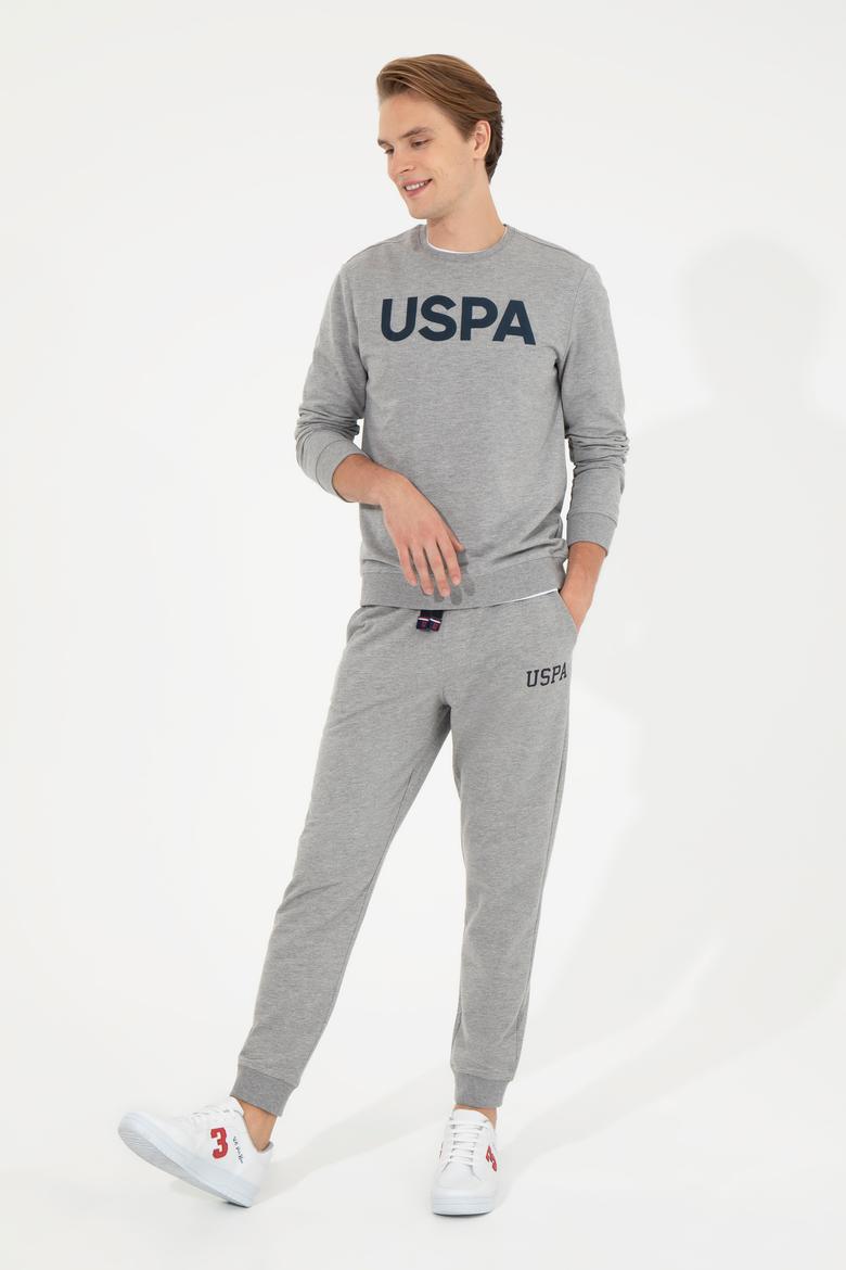 Erkek Gri Melanj Eşofman Altı