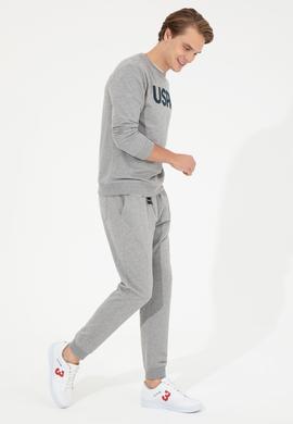 Erkek Gri Melanj Eşofman Altı - 50257275051