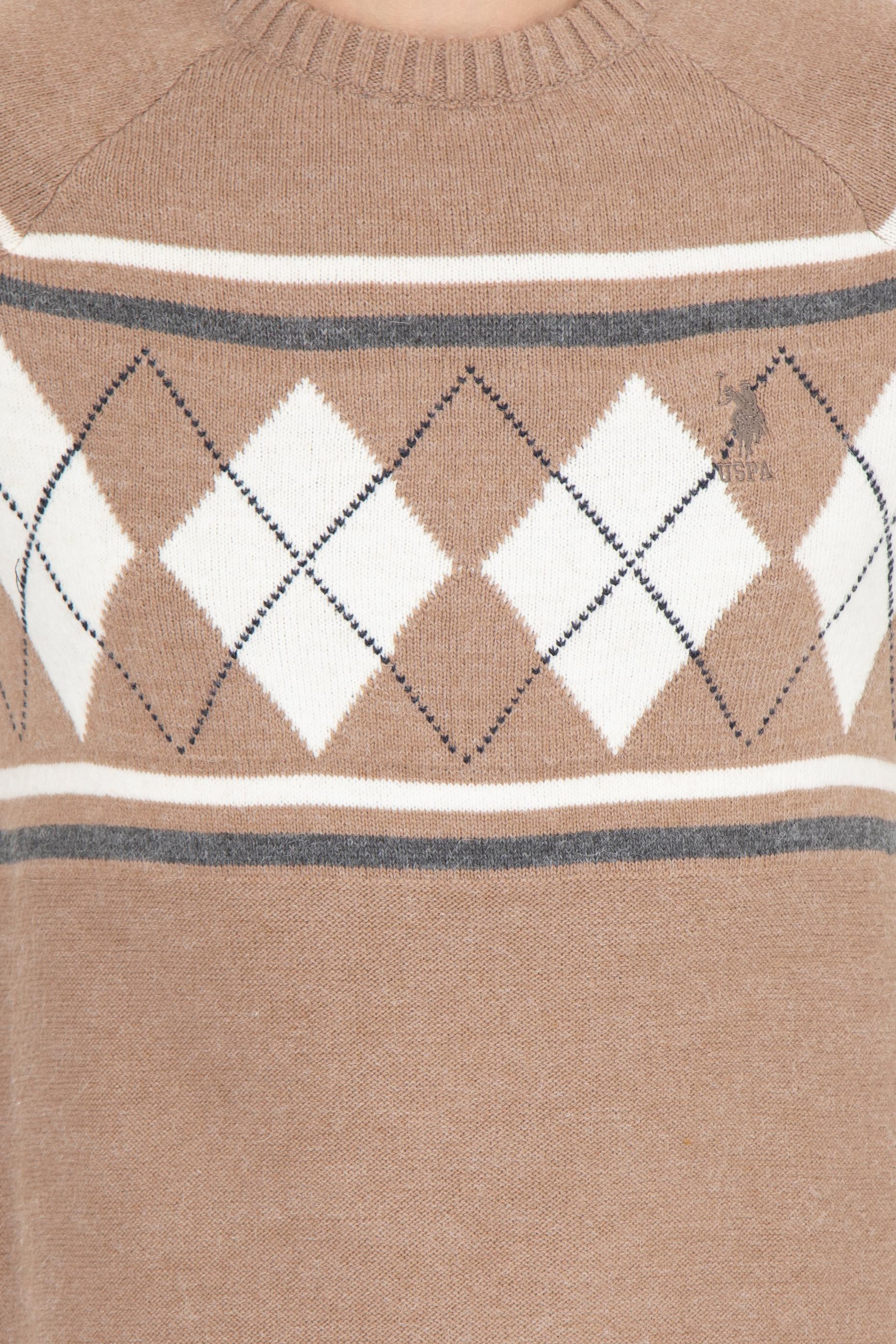 Erkek Camel Bisiklet Yaka Triko Kazak