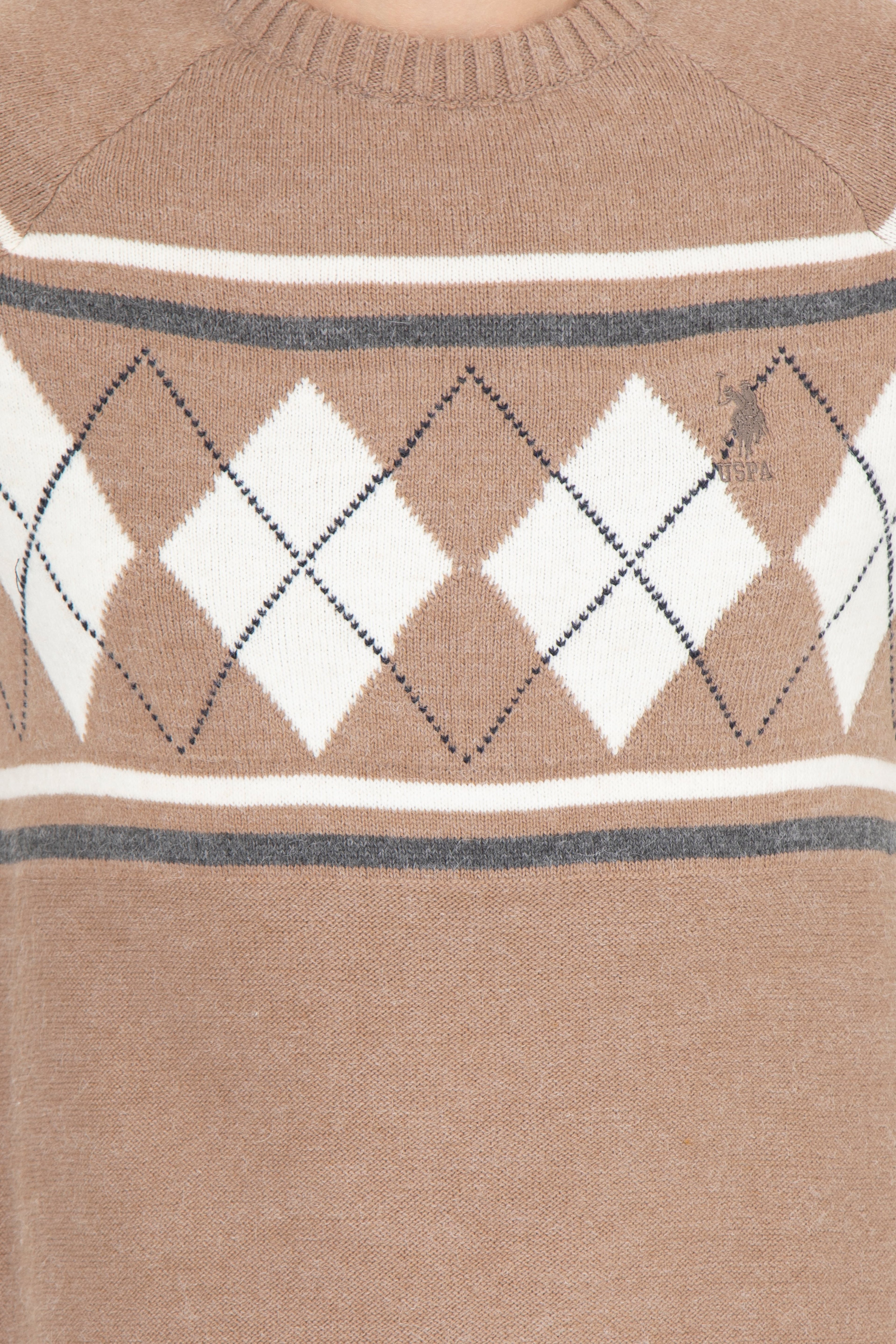 Erkek Camel Bisiklet Yaka Triko Kazak - Image 6