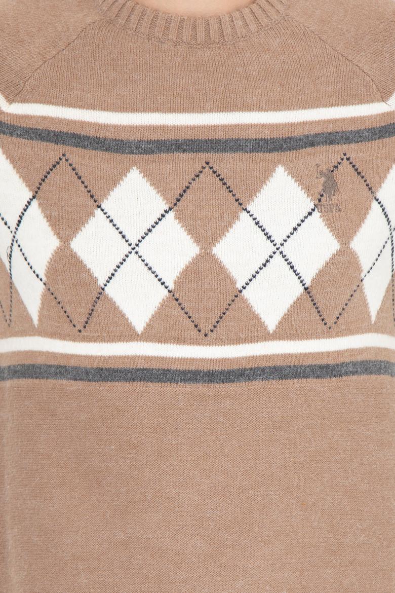 Erkek Camel Bisiklet Yaka Triko Kazak - 50258079017