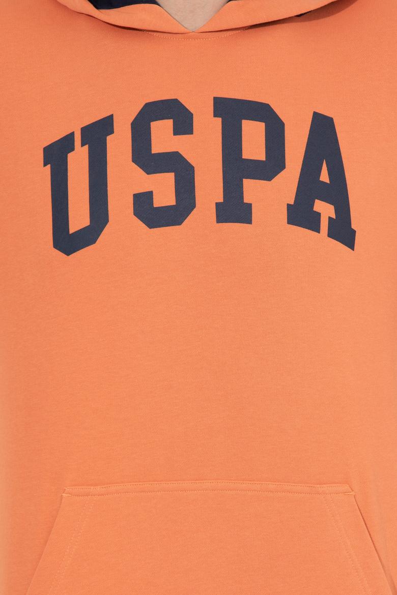 Erkek Kiremit Basic Kapüşonlu Sweatshirt - 50257173058