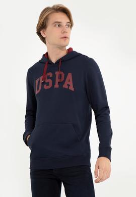 Erkek Lacivert Kapüşonlu Basic Sweatshirt - 50257173016
