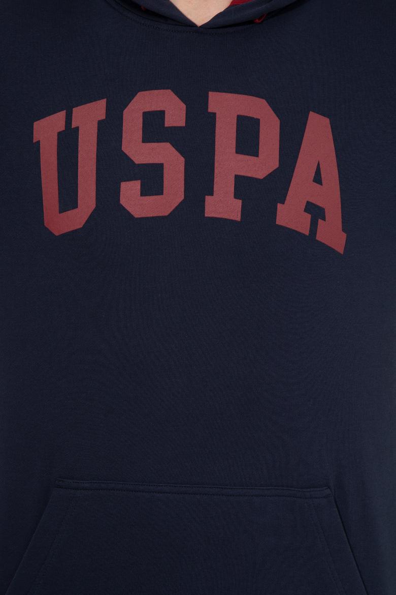 Erkek Lacivert Kapüşonlu Basic Sweatshirt - 50257173016