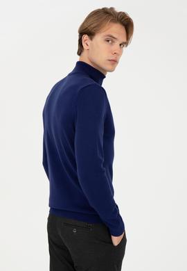 Erkek Mavi Basic Kazak - 50253449149