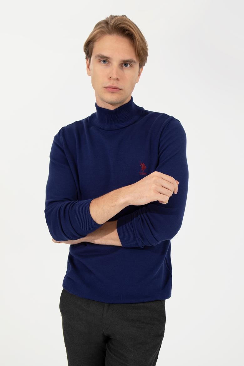 Erkek Mavi Basic Kazak - 50253449149