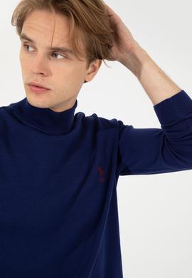 Erkek Mavi Basic Kazak - 50253449149