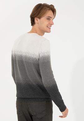 Erkek Antrasit Melanj Kazak - 50252199027