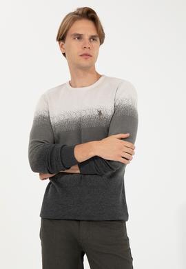 Erkek Antrasit Melanj Kazak - 50252199027