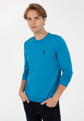 Erkek Kobalt Mavi Basic Kazak - 50251885085