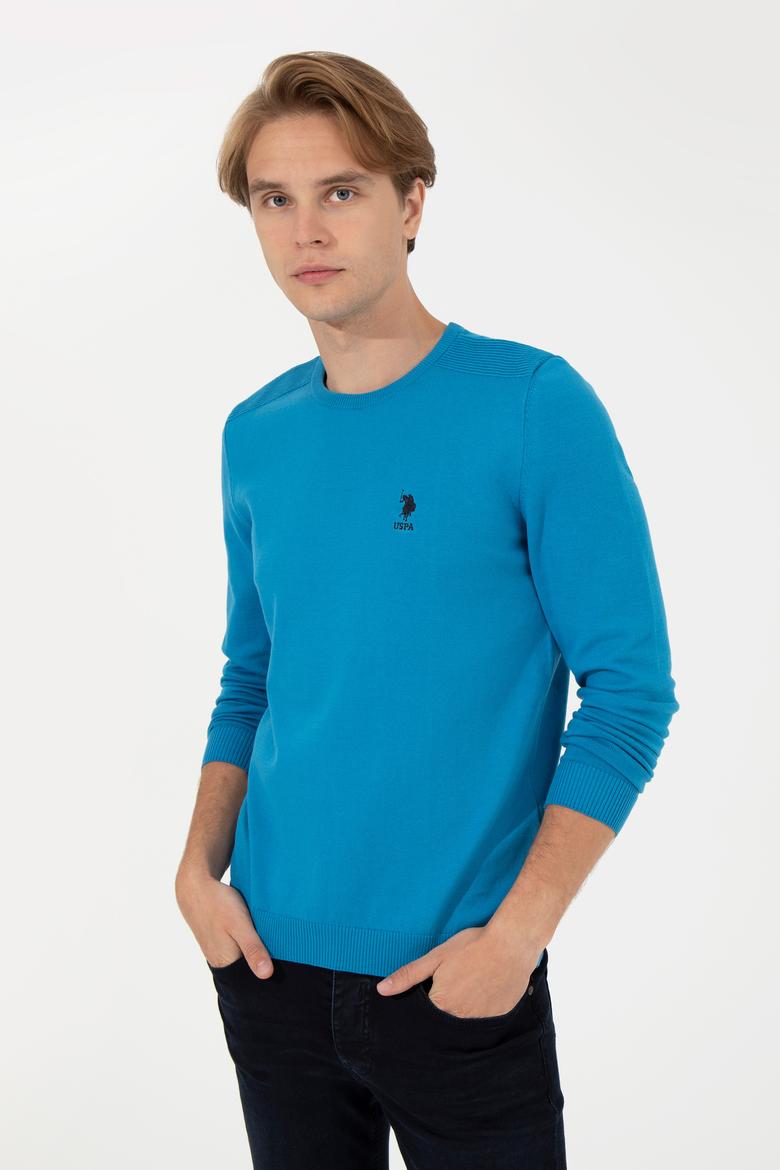 Erkek Kobalt Mavi Basic Kazak - 50251885085