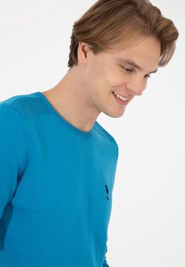 Erkek Kobalt Mavi Basic Kazak - 50251885085