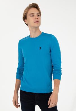 Erkek Kobalt Mavi Basic Kazak - 50251885085