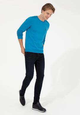 Erkek Kobalt Mavi Basic Kazak - 50251885085