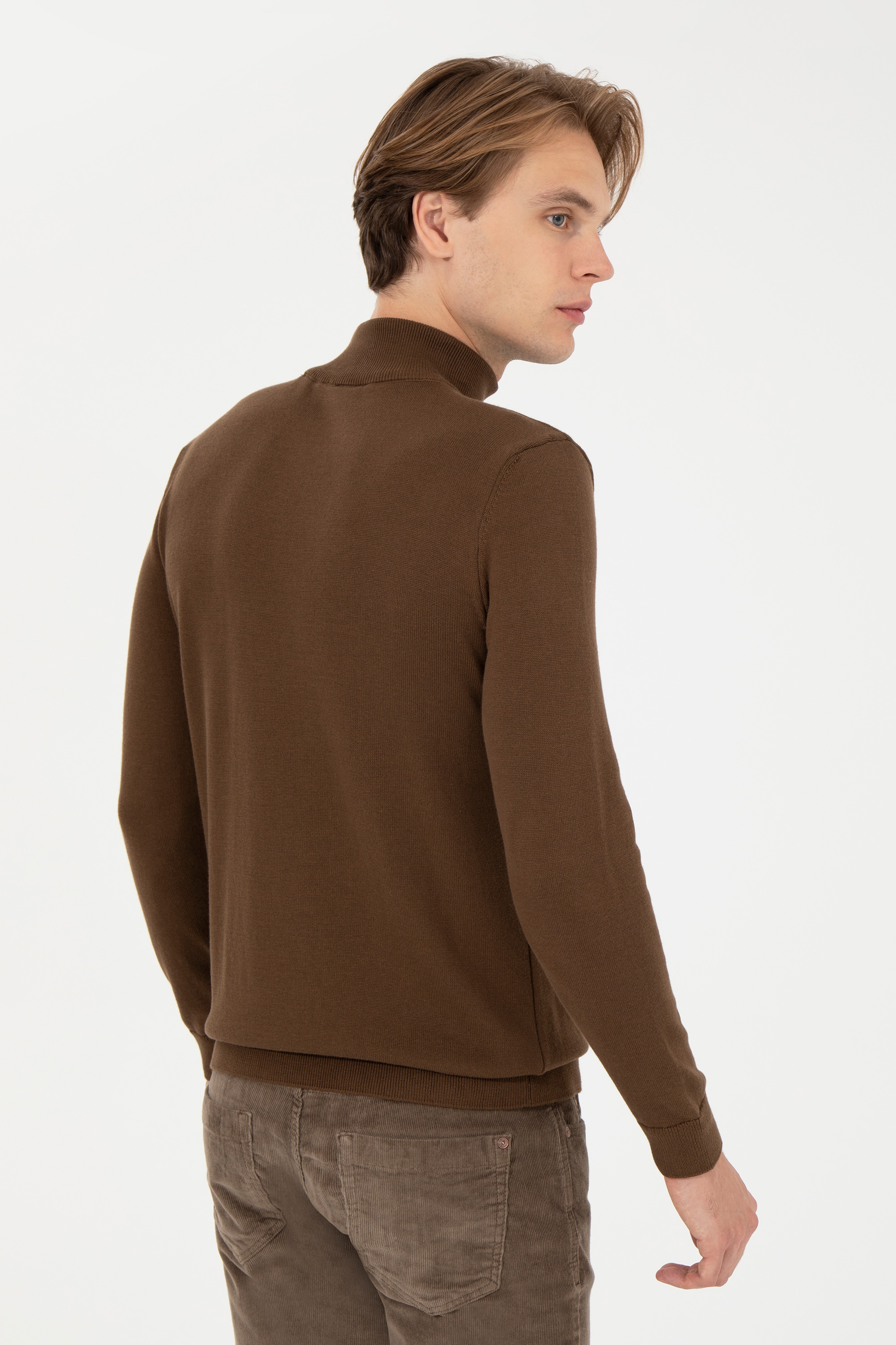 Erkek Coconut Balıkçı Yaka Basic Triko Kazak - Image 5