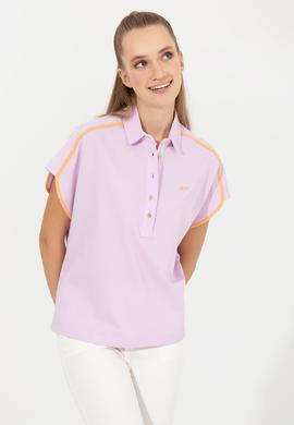 Kadın Manolya Polo Yaka Tişört - 50248981008