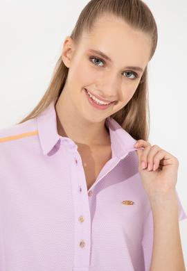 Kadın Manolya Polo Yaka Tişört - 50248981008