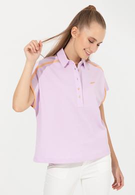 Kadın Manolya Polo Yaka Tişört - 50248981008