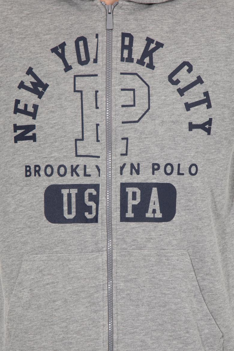 Erkek Gri Melanj Örme Hırka - 50253002016