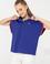 Kadın Mavi Polo Yaka Tişört