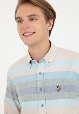 Erkek Mavi Uzun Kollu Gömlek - 50255708004