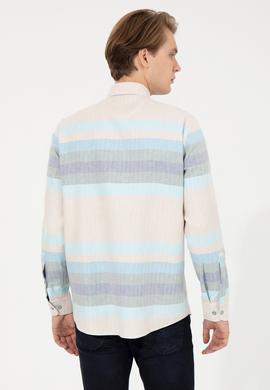 Erkek Mavi Uzun Kollu Gömlek - 50255708004