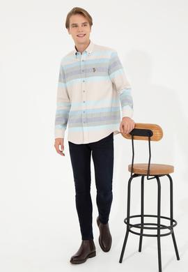 Erkek Mavi Uzun Kollu Gömlek - 50255708004