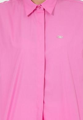 Kadın Pembe Uzun Kollu Basic Gömlek - 50254692017