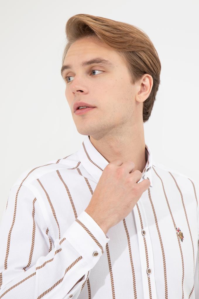 Erkek Beyaz Uzun Kollu Gömlek