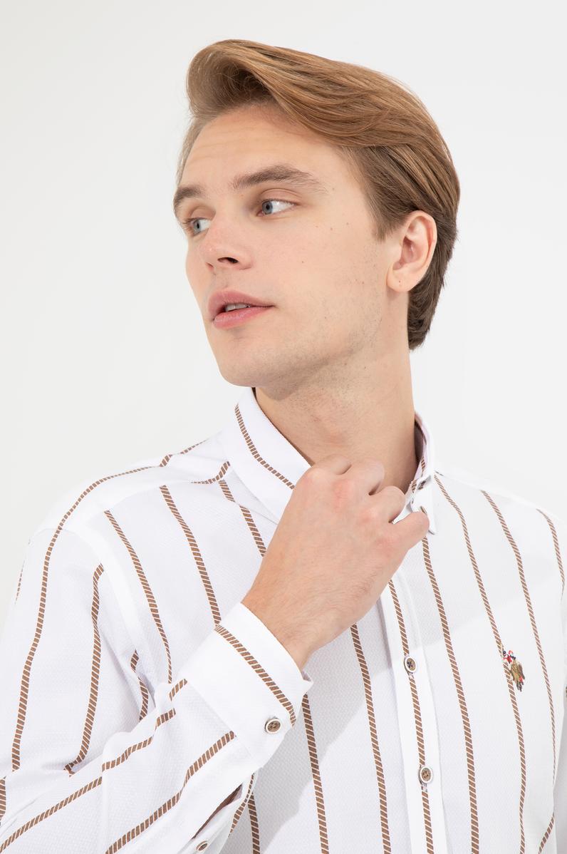 Erkek Beyaz Uzun Kollu Gömlek