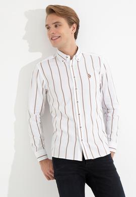 Erkek Beyaz Uzun Kollu Gömlek - 50261275009