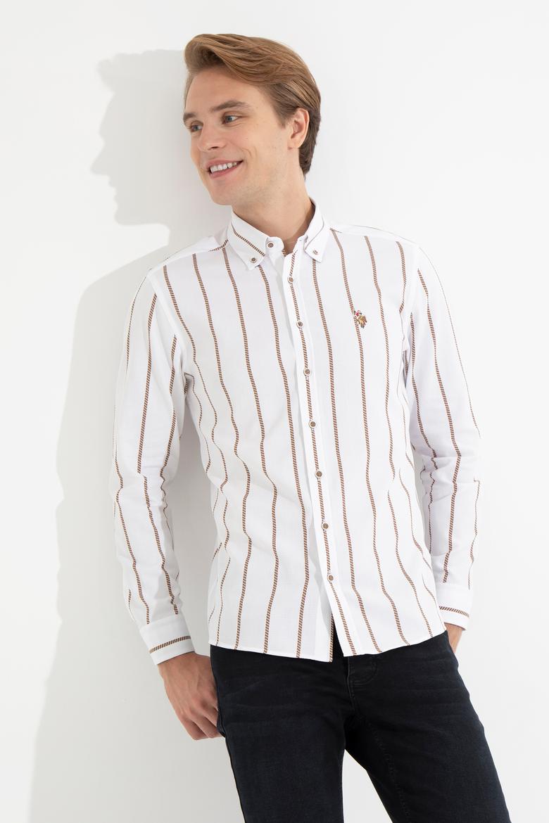 Erkek Beyaz Uzun Kollu Gömlek - 50261275009