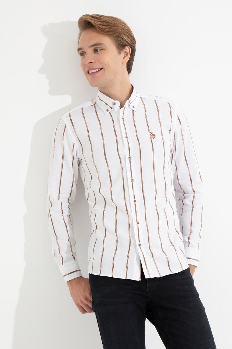 Erkek Beyaz Uzun Kollu Gömlek