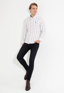 Erkek Beyaz Uzun Kollu Gömlek - 50261275009