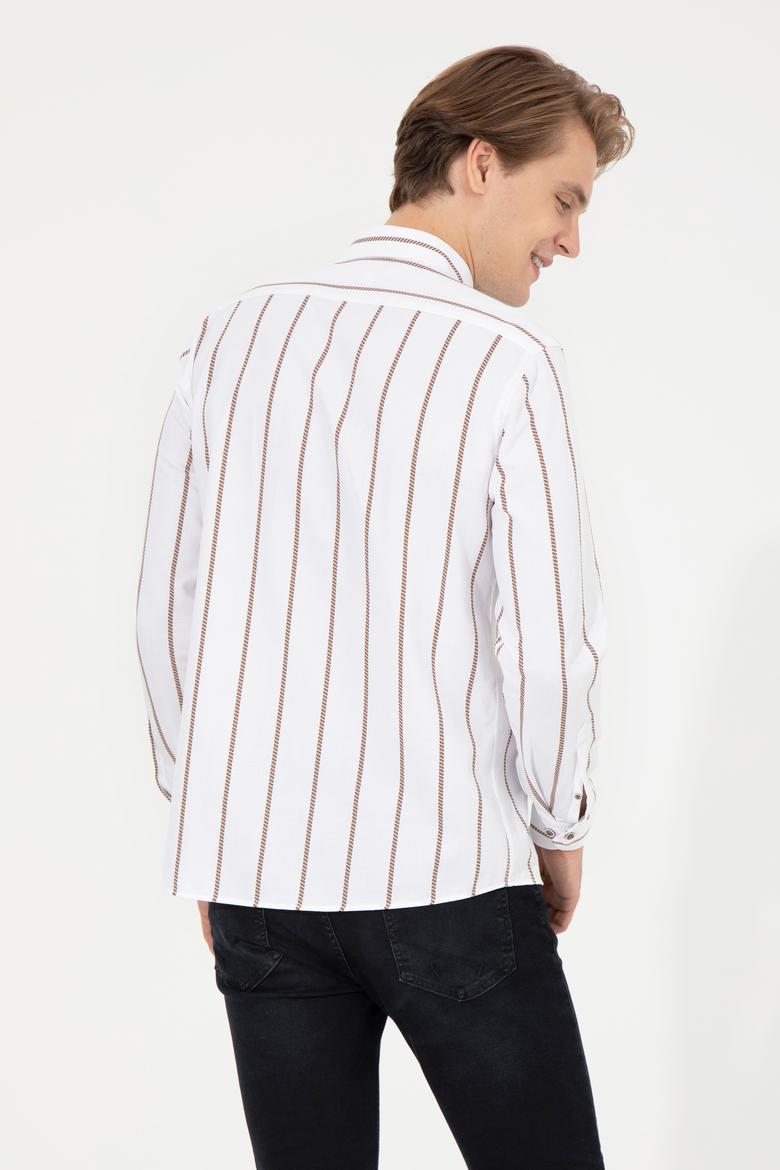 Erkek Beyaz Uzun Kollu Gömlek - 50261275009