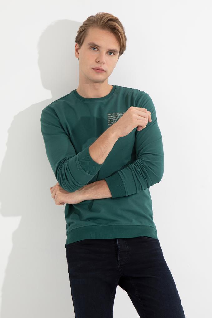 Erkek Yeşil Sweatshirt