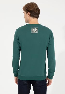 Erkek Yeşil Sweatshirt - 50253289041