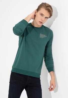 Erkek Yeşil Sweatshirt - 50253289041