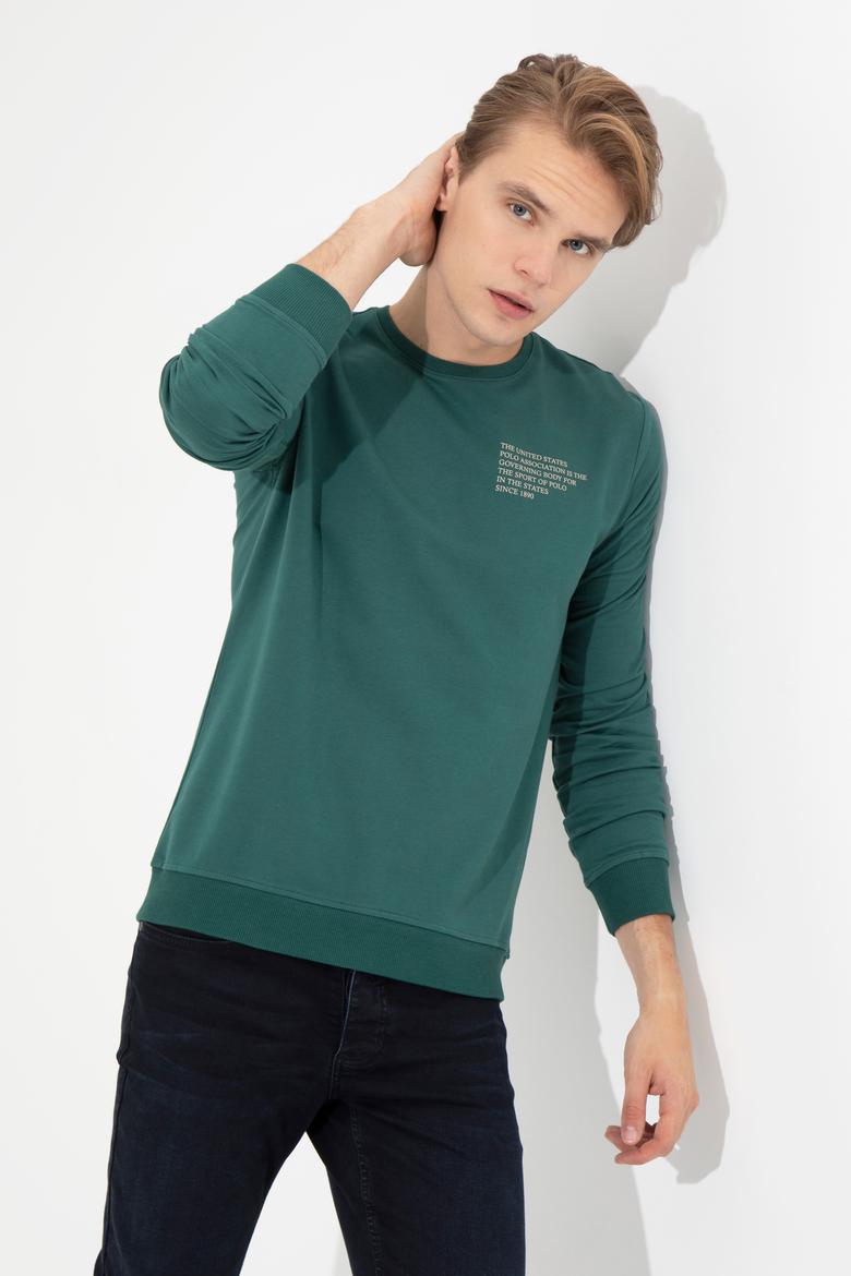 Erkek Yeşil Sweatshirt - 50253289041