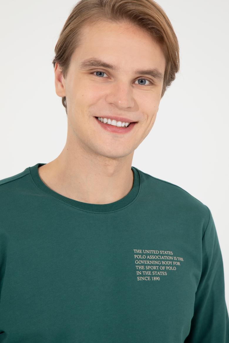Erkek Yeşil Sweatshirt - 50253289041
