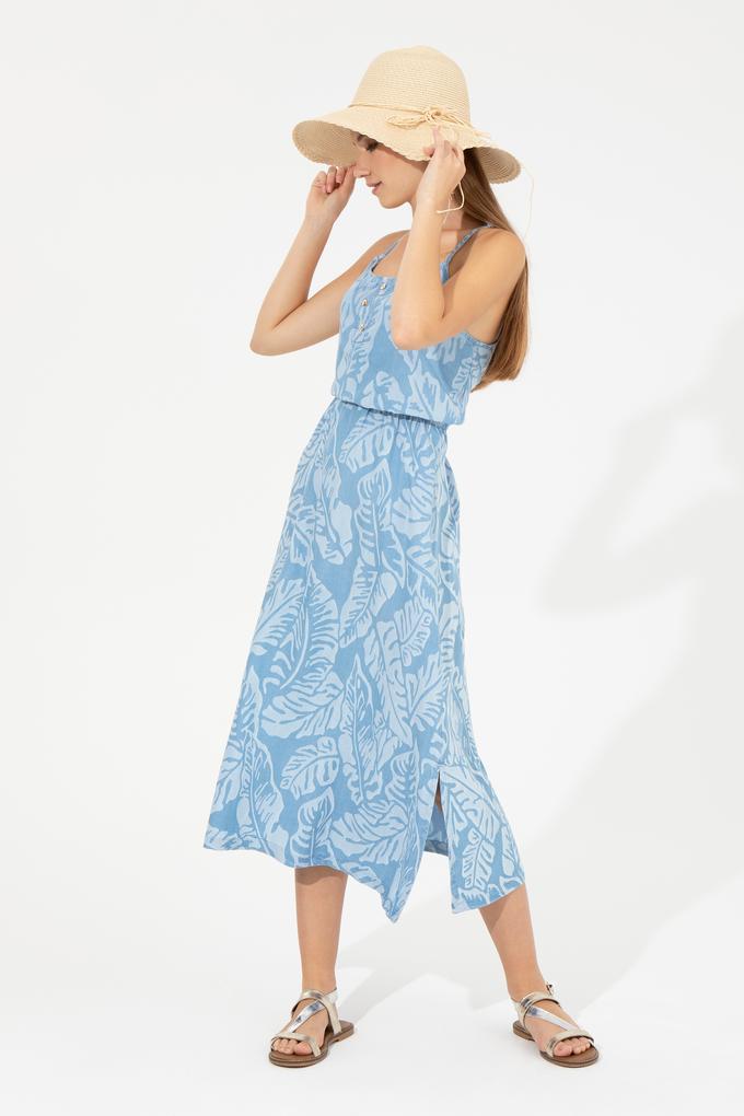 Kadın Açık Mavi Jean Elbise