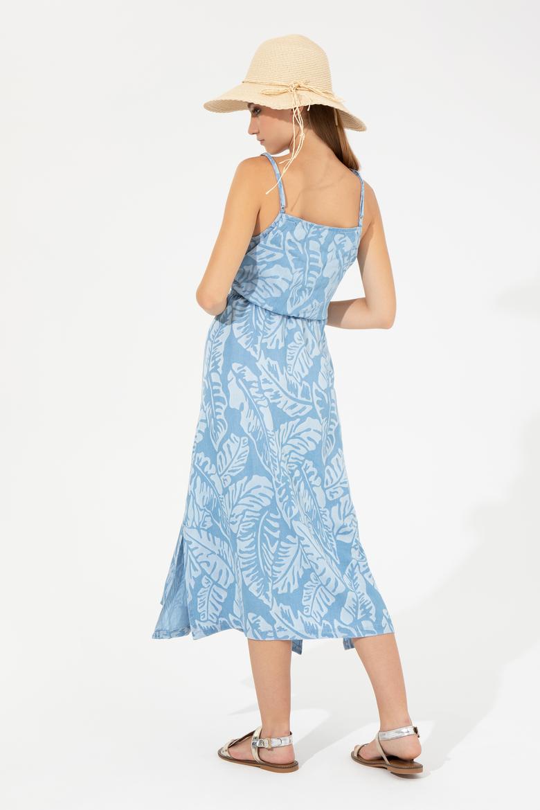 Kadın Açık Mavi Jean Elbise - 50247660003