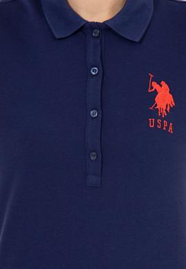 Kadın Lacivert Basic Polo Yaka Tişört - 50246283007