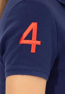 Kadın Lacivert Basic Polo Yaka Tişört - 50246283007