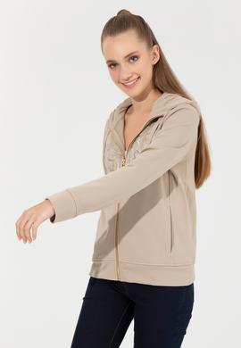 Kadın Taş Basic Sweatshirt - 50256258050