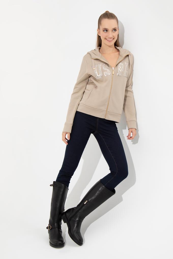 Kadın Taş Basic Sweatshirt