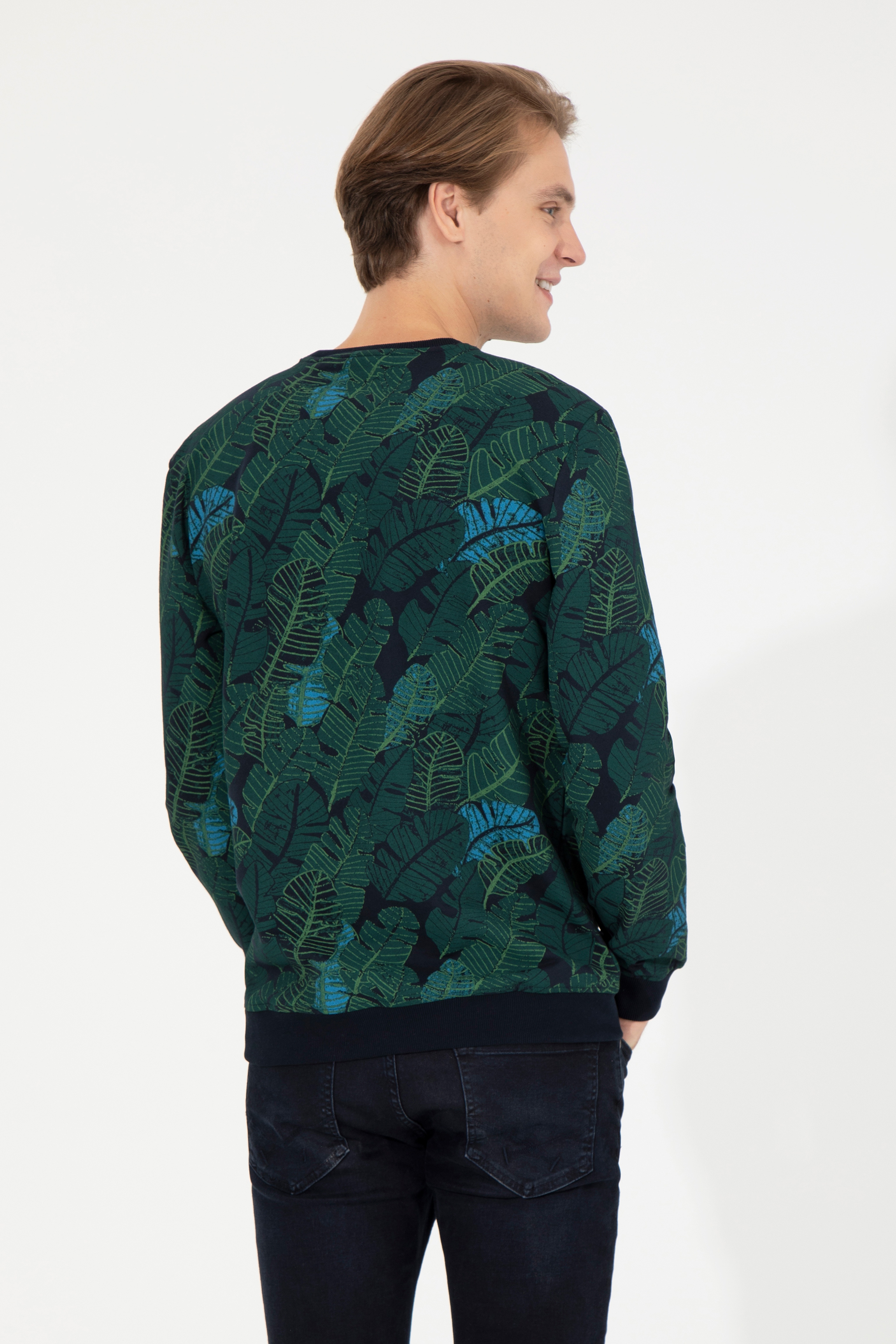 Erkek Lacivert Sweatshirt
