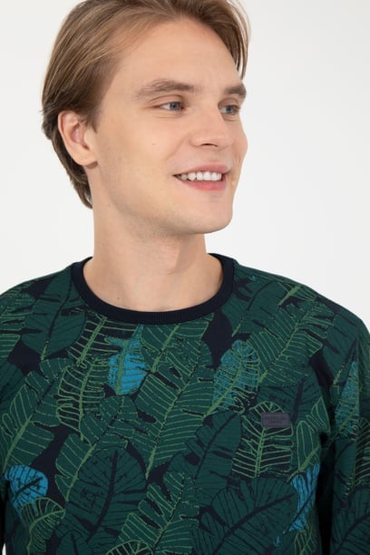 Erkek Lacivert Sweatshirt
