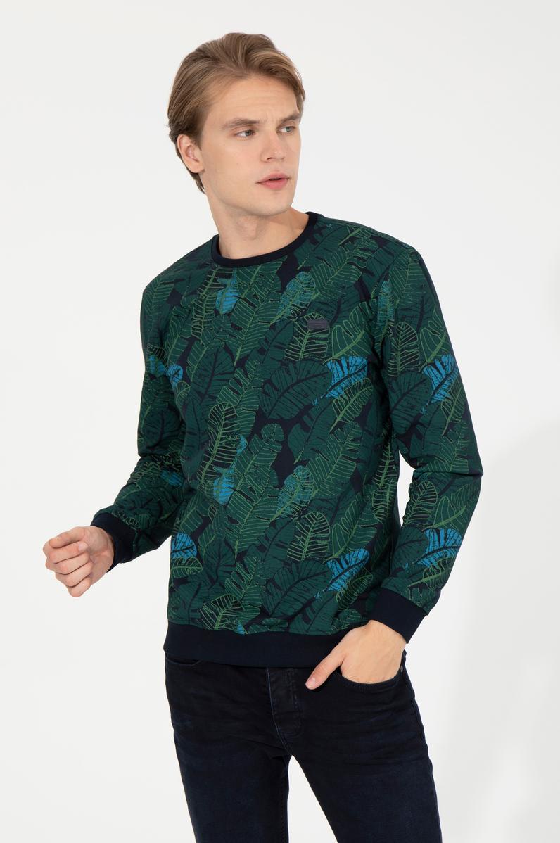 Erkek Lacivert Sweatshirt