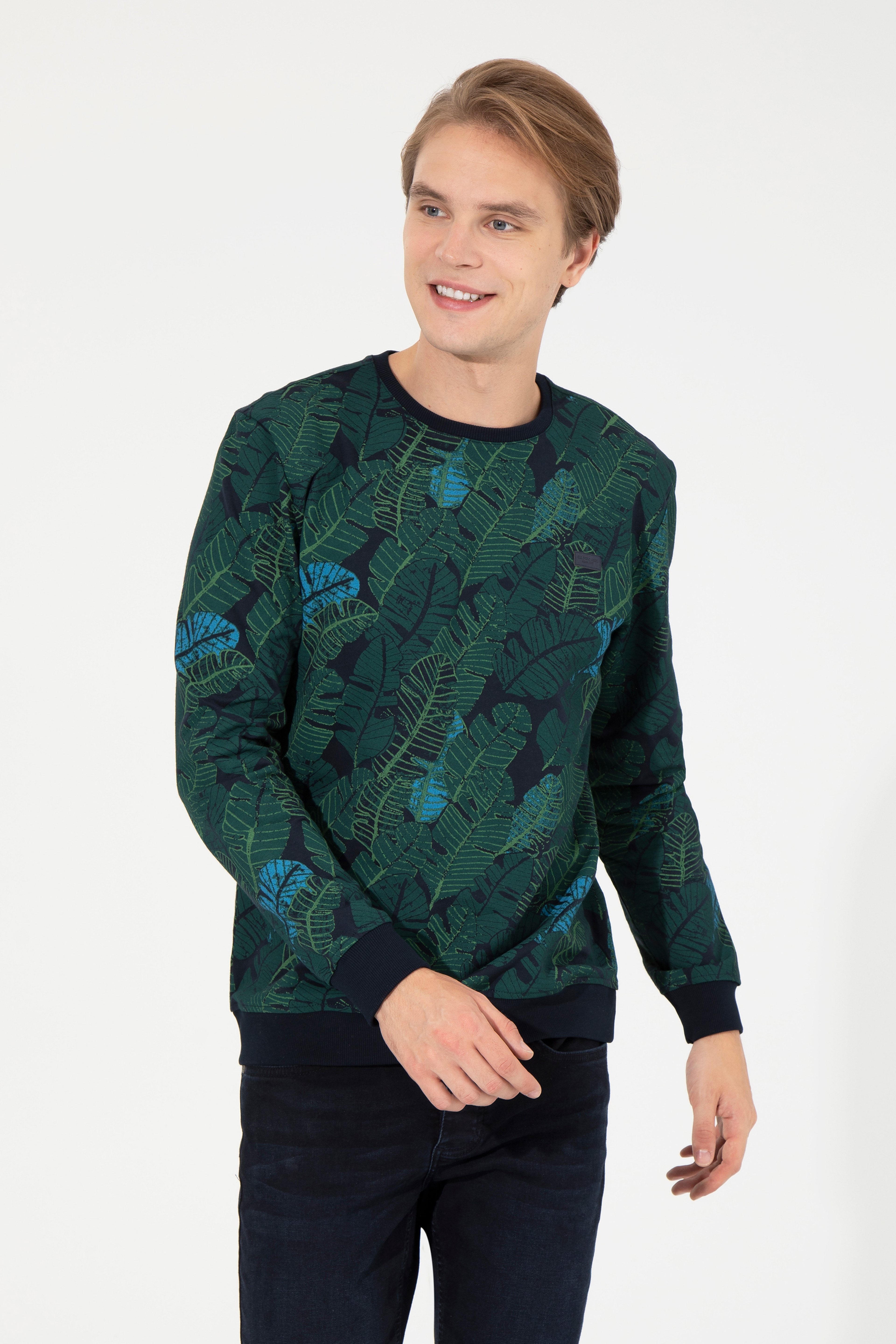 Erkek Lacivert Sweatshirt